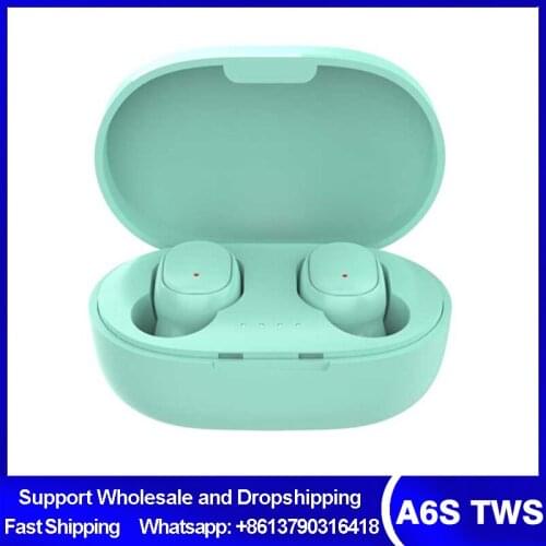 A6S TWS Wireless Mini Bluetooth Earphone 5.0 Earbud With Charging BOX Noise Canceling Sport Headset Waterproof For All Phone