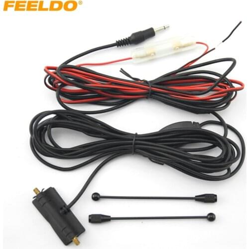 FEELDO 1Set 3.5mm TRS Connector Active antenna with built-in amplifier for digital TV #AM4152