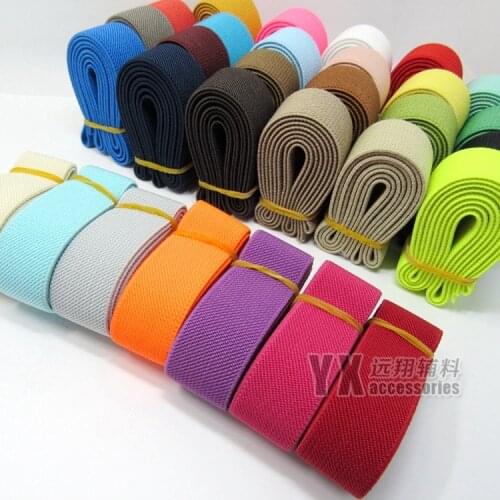 Free Shipping 1" High Quality 25mm Wide Elastic Webbing Bands 8 Meters DIY Sewing Decor Bags Clothes Belt Accessories