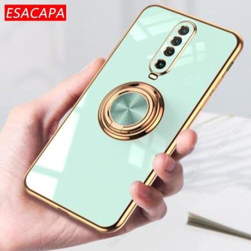 Plating TPU Ring Stant Phone Case For Xiaomi Redmi K40 K30 Pro Protection Lens Shockproof Cover For Xiaomi 11 10 Ultra 10T Pro