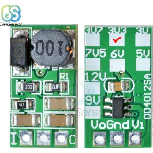 DD4012SA 1A DC 5-40V to 3V 3.3V 3.7V 5V 6V 7.5V 9V 12V Regulator DC-DC Buck Step-Down Converter Regulator Module Board