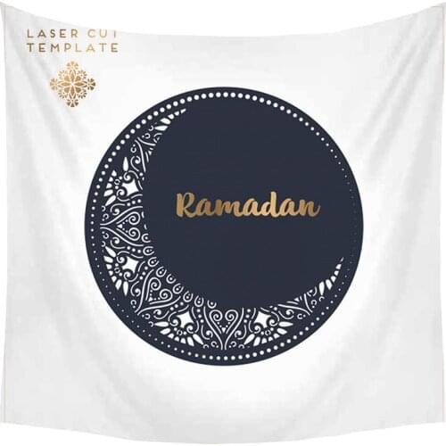 Muslim Ramadan Festival Party Decorative Tapestry Eid Mubarak Tablecloth Home Decoration Background Wall Tapestries