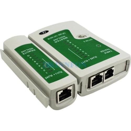 DHL 50PCS Popular Network Lan Cable Tester Cat 5/Cat 5e/Cat 6/UTP Cables With RJ-11 & RJ-45