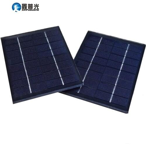 Xinpuguang 2W 8V Solar Panel Glass DIY Mini Cell Module for 18650 Battery Toy Light LED Lamp Outdoor DIY Kit Power Charger