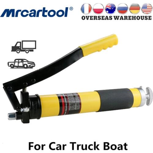 MR CARTOOL Car Hand-operated Grease Gun Double Pump Pressure 12000 PSI For Auto Vehicles Lubrication Tools Repair Tool