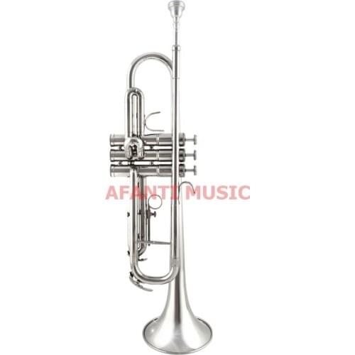 Afanti Music Bb tone / Yellow Brass / Nickel Plated Trumpet (ATP-1382)