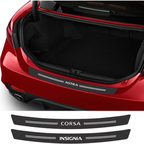 Car Rear Bumper Sticker For Opel OPC Astra J H G K Insignia Corsa D B E Mokka Vectra Auto Trunk Trim Guard Protector Accessories