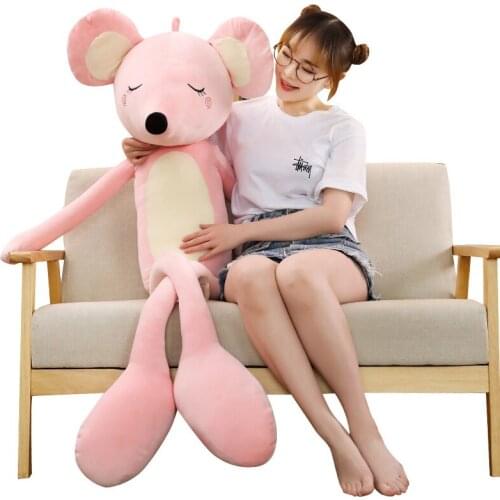 New 50/80/100/120CM Long-legged Mouse Plush Doll Mouse Children Hug Stuffed Animals Doll Children Kids Gift Birthday Gifts Toys