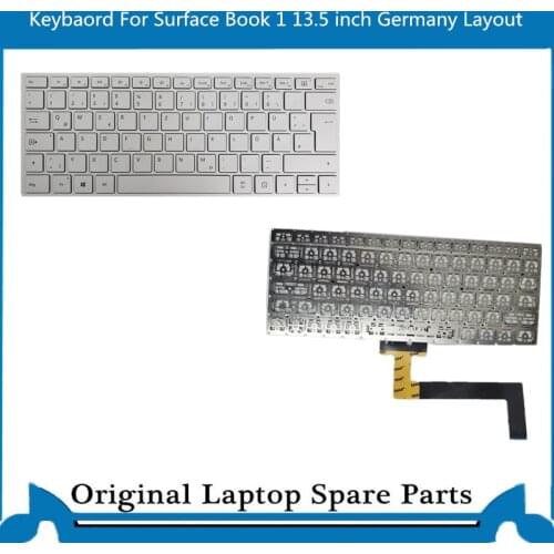 Original For Microsoft Surface Book 1 Book 2 1703 1705 1704 Keyboard DE Germany Version 13.5inch Tested Well