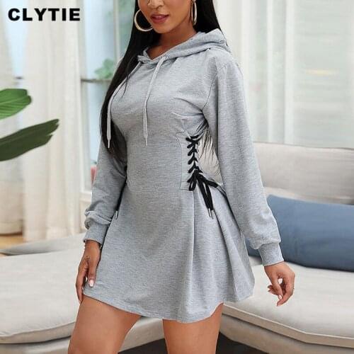 Clytie Sexy Lace Up Skinny Dress Women Beach Styles Women 2021 Spring Long Sleeve Ladies Streetwear Dresses