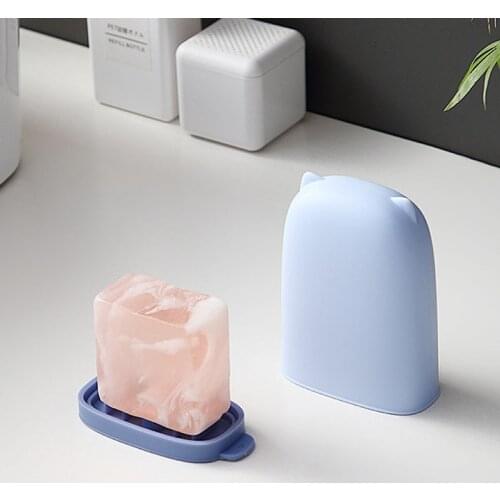 Portable Travel Soap Box Silicone Bathroom Storage Organizers Nordic Simple Creative Kitchen Accessories Household Items