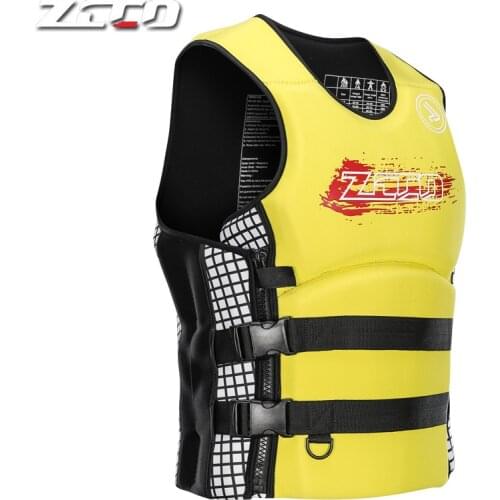 Adult Life Vest Jacket Neoprene Buoyancy Swimming Boating Surfing Survival Drifting Motorboat Water Sports Wakeboard Life Vests