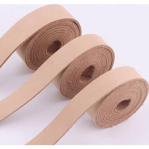 Tan Leather Purse Strap,Leather For Belt Bag Straps,Natural Leather Backpack Handles Calf Strip,Cowhide Leather Craft 60 Inch