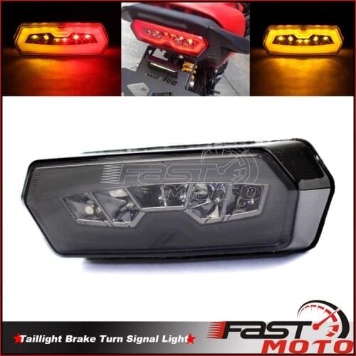 Smoke Lens LED Motorcycle Rear Brake Light Motorbike Tail Turn Signal Integrated Lights For Honda MSX /Grom 125 CB CBR CTX 14-16