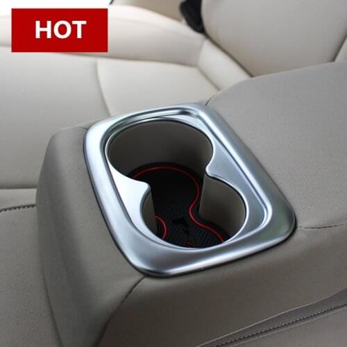 Inner Rear Seat Water Cup Holder Cover Trim For Honda Civic 10th Gen 2016 2017 Car Accessories Interior Car Decor Car Trim