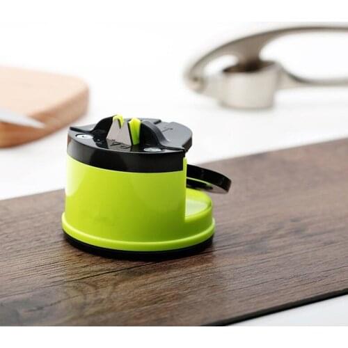 1 Pcs Kitchen Sharpening Tool Steel Knife Sharpener with suction pad Scissors Grinder Secure Suction Chef Pad
