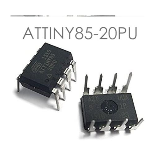 2PCS ATTINY85-20PU DIP-8 ATTINY85 DIP8 85-20PU ATTINY85-20 DIP new and original