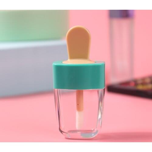 5 Pieces 8ml Creative Popsicle Shape Empty Lip Gloss Tube Lipstick Bottles Cosmetic Containers Makeup Accessories