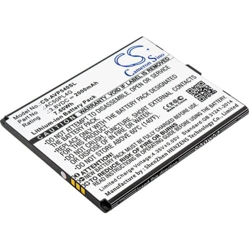 Cameron Sino 2000mah battery for ARCHOS 50 Platinum 4G for INTEX Cloud Tread AC50PL4G BR22024BR batteries
