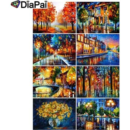DIAPAI 5D DIY Diamond Painting 100% Full Square/Round Drill "House landscape" 3D Embroidery Cross Stitch Home Decor