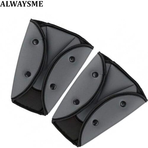ALWAYSME 2PCS Baby Children Soft Baby Car Auto Safety Belt Adjust Devicer Triangle Baby Breathable Safety Belt Protector Cushion