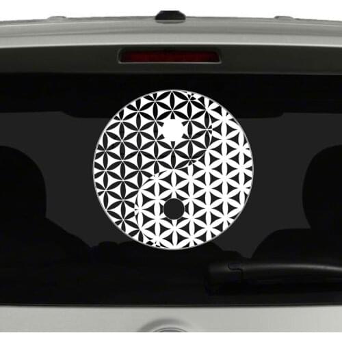 Flower Of Life Seed Of Life Car Decal Mandala Vinyl Sticker Yin Yang Zen Wall Decal Sacred Geometry Mandala Sticker Yoga MT29