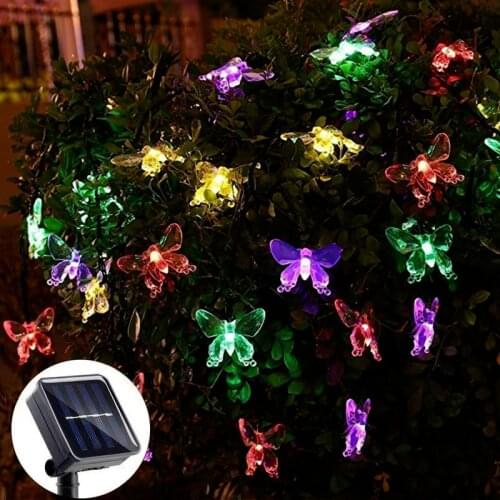 5/6.5/7M Solar String Lights Christmas Tree Decoration LED Light Home Decor Accessories Xmas Light Navidad 2021 New Year 2022