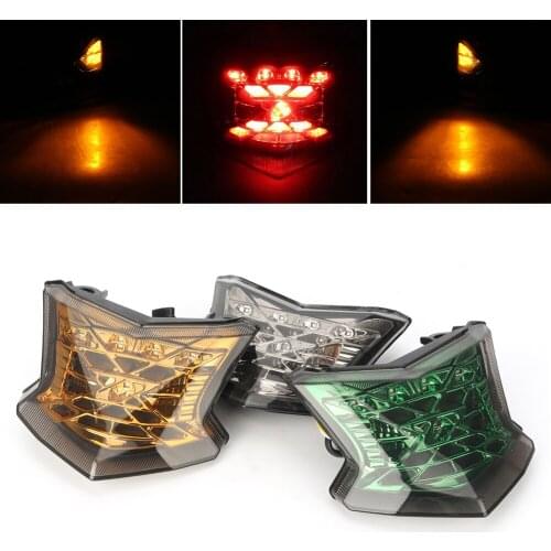 Integrated LED Motorcycle Rear Tail Light Taillight w/ Turn Signals Tail Brake Lamp For Kawasaki Z650 Z900 ABS 2017 2018