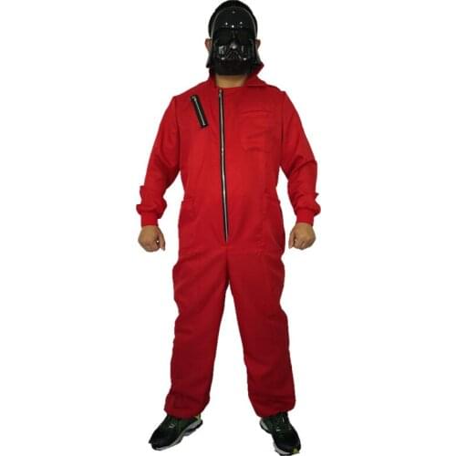 1pc Moive La Casa De Papel Salvador Dali Costume with Halloween Mask