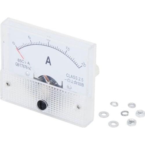 KSOL New 20A Analog Ampere Panel Meter Current Amp