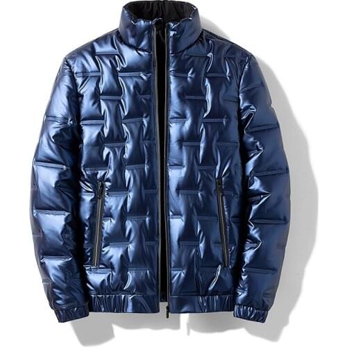 MenS Large Size 8Xl 140Kg Coat Autumn And Winter Bright Face Jacket Korean Fashion Down Cotton Padded 2021 New Clothes