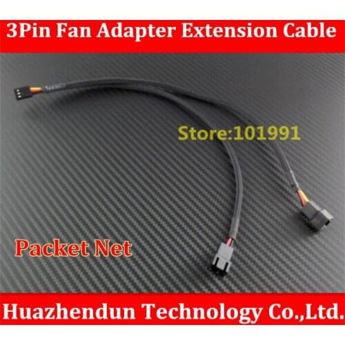 HOT SELL Packet Net Fan Cable 3Pin Fan Adapter Extension Cable 1/2 Cooling Fan Cable 30CM