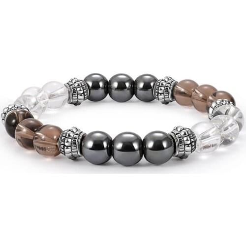 Magnetic Bracelet Beads Hematite Stone Therapy Health Care Magnet Hematite Beads Bracelet Slimming Product