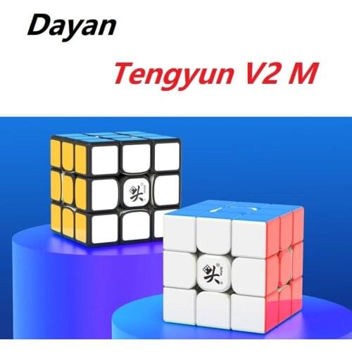 Dayan TengYun V2 M 3x3x3 Magnetic magic cube 2x2x2 cube V2M Professional Puzzles 3x3x3 Speed cube Magnetic Game cube Toys