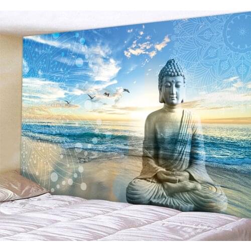 Mystical symbol psychedelic scene home decoration tapestry Mandala tapestry Hippie witchcraft Bohemian decorative yoga mat