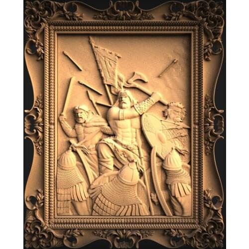 STL Model Panno for CNC Router 3D Printer Artcam Aspire Bas Relief (983)