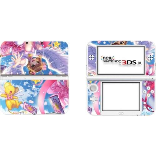 Cardcaptor Sakura Full Cover Decal Skin Sticker for NEW 3DS XL Skins Stickers for NEW 3DS LL Vinyl Protector Skin Sticker