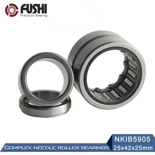 NKIB5905 Complex Bearings 25*42*35mm ( 1 PC) Needle Roller Angular Contact Ball Bearing NATB5905 NATB 5974905