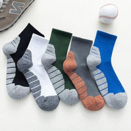 Peonfly Stripes Fashion Spelling Color Men Happy Autumn Winter Thickened Warm Comfortable Casual Cotton Male Short Socks