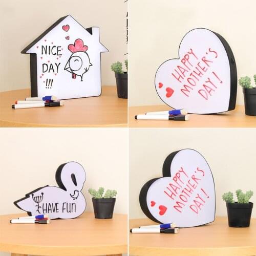 New DIY A4 Light Box Tail Led Pentagram Shape Handwriting Board A4 Pad Table with 3x Three Color Pen Holiday Gift