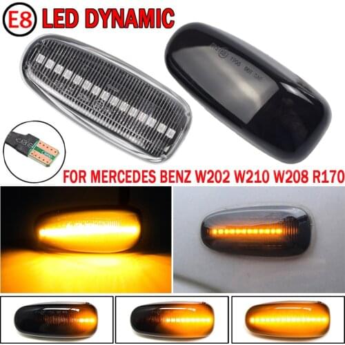 Led Dynamic Side Marker Turn Signal Indicator Light Sequential Blinker For Mercedes BENZ W202 W210 W208 R170 Vito W638