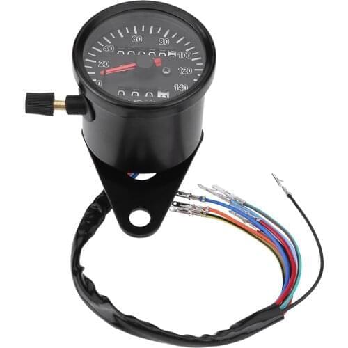 Universal Motorcycle Digital Motorcycle Speedometer Retro LCD Odometer Cafe Racer Tachometer Indicator Scooter ATV Meter