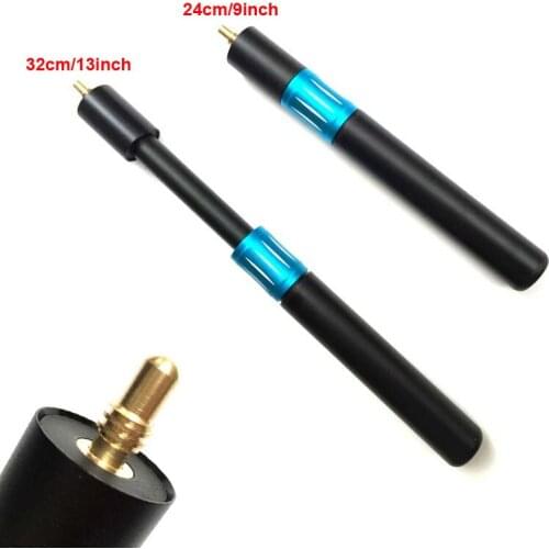 Xmlivet 24cm/9inch Plastic Pool snooker cue extension for SPIRAL Screw can extent to 32cm/13inch Cue extnders for snooker cues