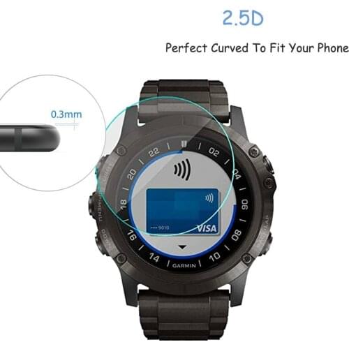 2Pcs For Garmin D2 Delta PX D2 Bravo Smart Watch0.3mm 2.5D Tempered Glass Screen Protector LCD Protective Guard Film for GARMIN