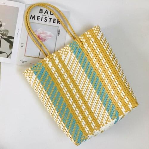 Womens Summer Bag Handmade Rattan sac paille Women Weave Basket Tote Causal Travel Holiday Beach Shoulder bolsa Rattan Bag