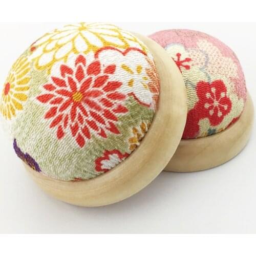 1pc Floral Cross Stitch Needle Sewing Pin Cushion Button Home Tailors Safety Craft DIY Stitch Sewing Needlework Accessories