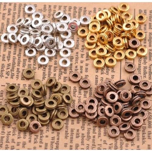 100pcs Tibetan Silver Small Jewelry DIY Simple Operation Spacer Beads Jewelry Accessories