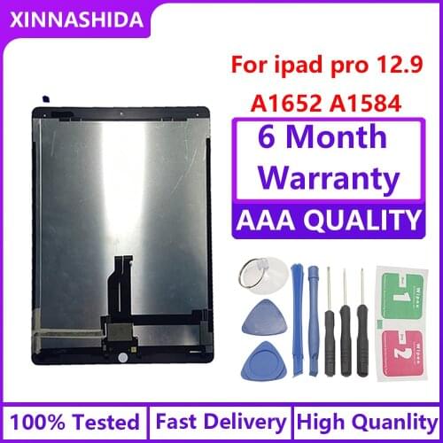 12.9 inch Black White For iPad Pro A1652 A1584 Tablet LCD Screen Display Touch Panel Digitizer Assembly