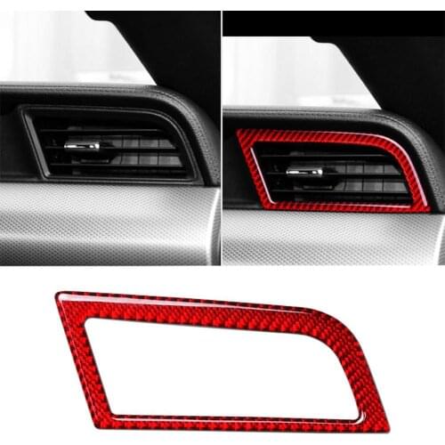 2Pcs Car Side Air Conditioning Vent Interior Stickers Fit for Ford Mustang 15-19
