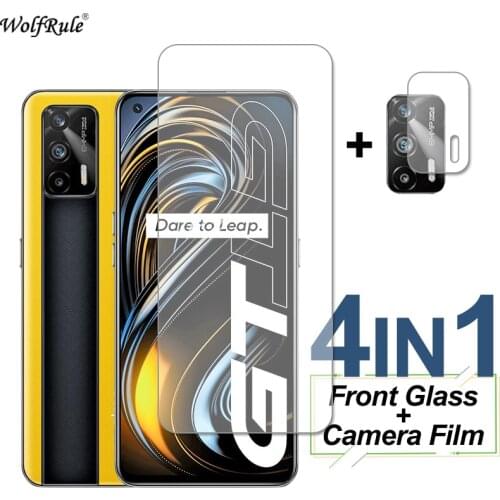 4-In-1 Glass For Realme GT 5G Screen Protector Tempered Glass HD Protective Phone Camera Lens Film For Realme GT Neo Flash